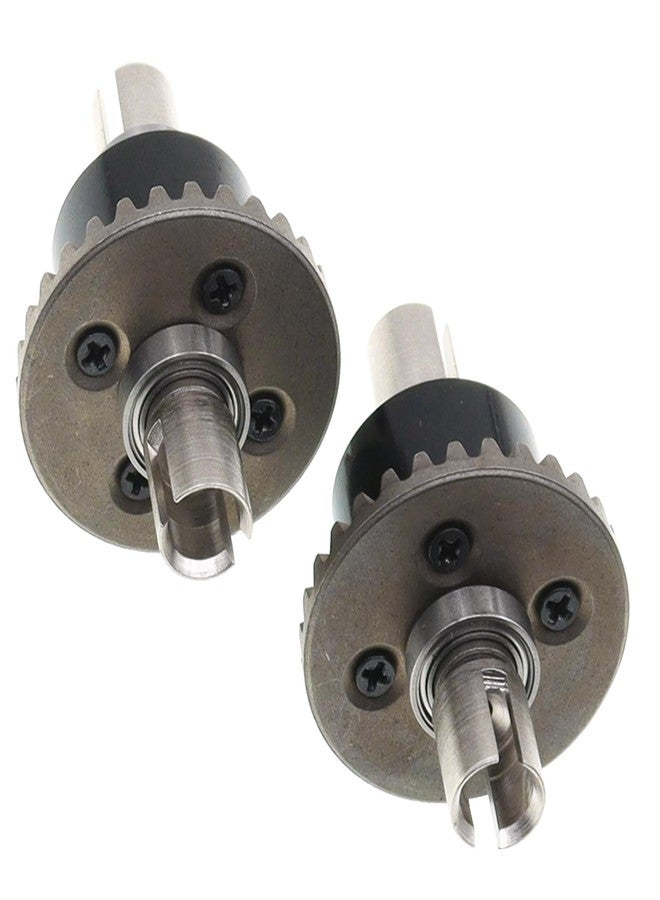Treehobby 2PCS Metal Front and Rear Differential Gear Diff Gear Set Compatible with WLtoys 1/14 144010 144001 144002 1/12 124016 124017 124018 124019 RC Car Upgrade Parts - Image 5